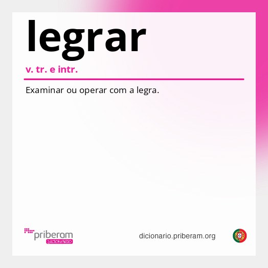 Significado de legrar