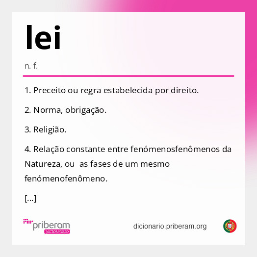 Significado de lei