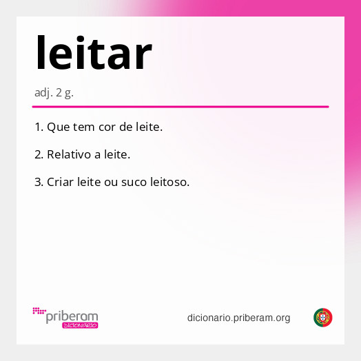 Significado de leitar
