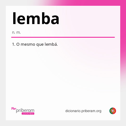 Significado de lemba