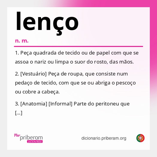 Significado de lenço