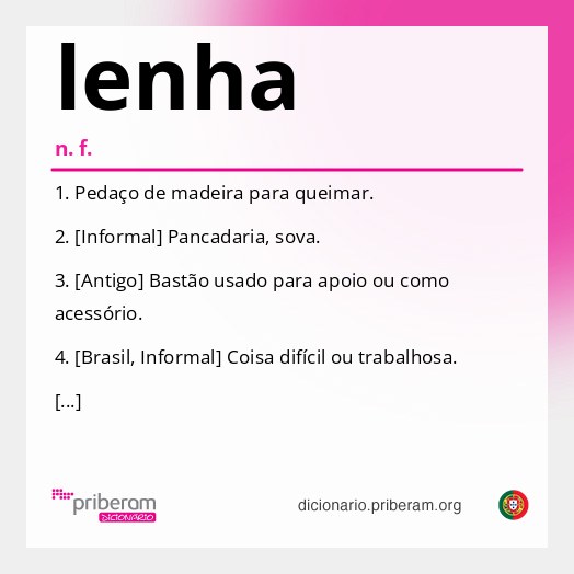 Significado de lenha