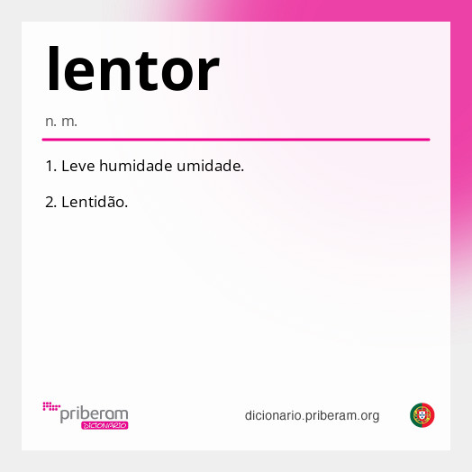 Significado de lentor