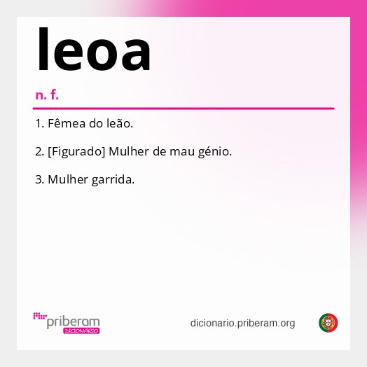 Significado de leoa