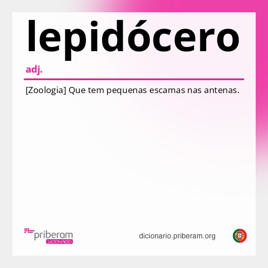 Significado de lepidócero