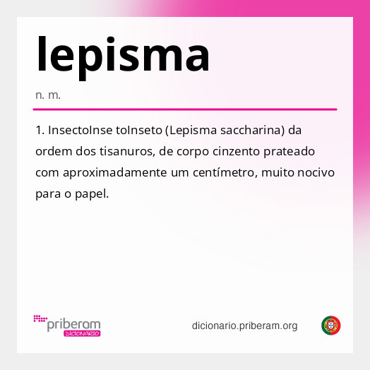 Significado de lepisma