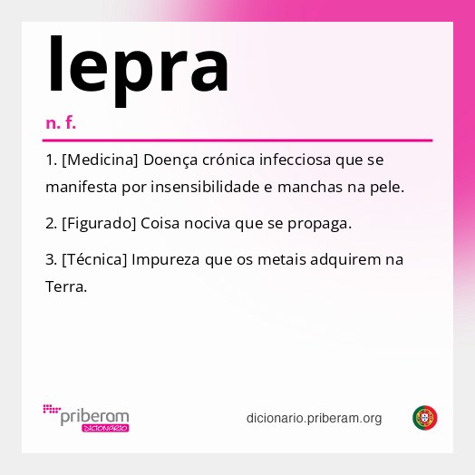 Significado de lepra