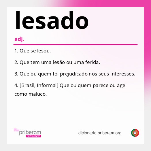 Significado de lesado