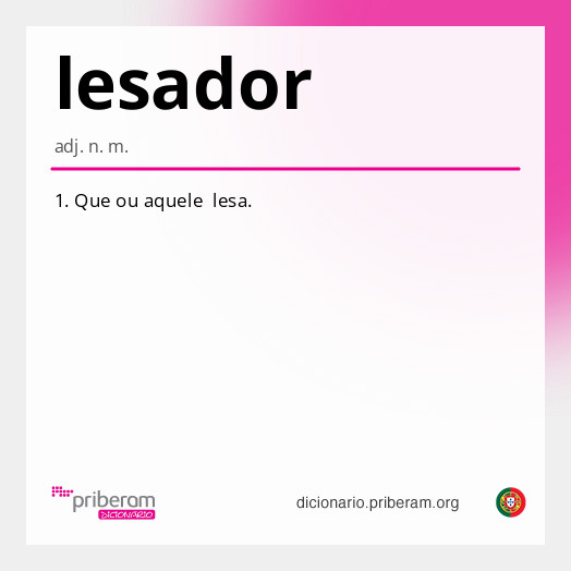 Significado de lesador