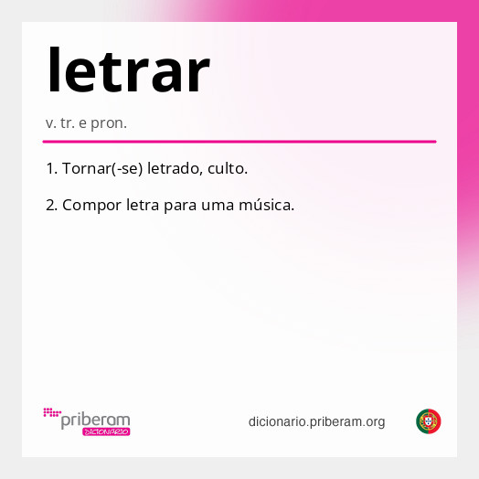 Significado de letrar