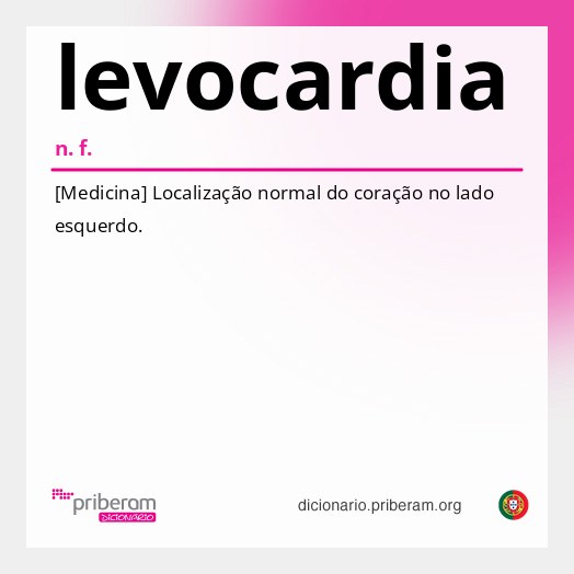 Significado de levocardia