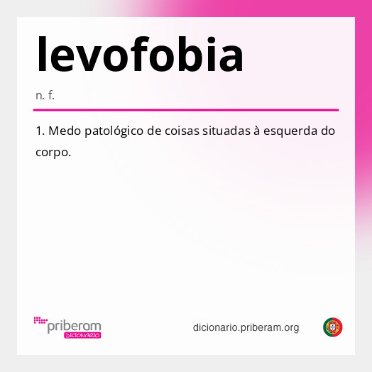 Significado de levofobia