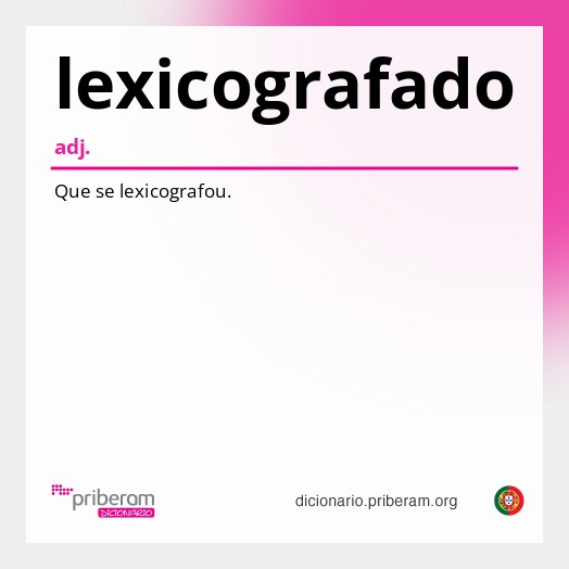 Significado de lexicografado