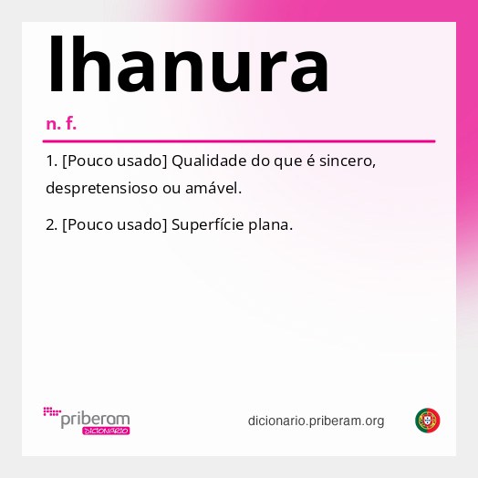 Significado de lhanura