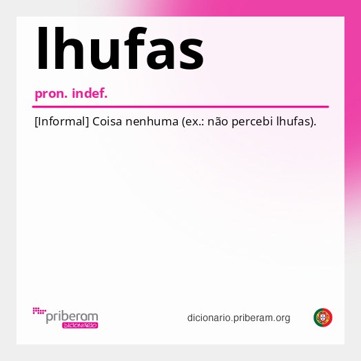Significado de lhufas
