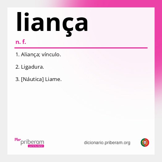 Significado de liança