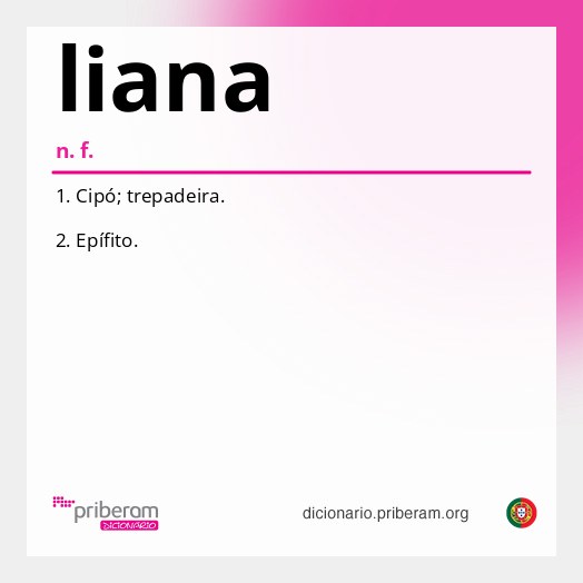 Significado de liana