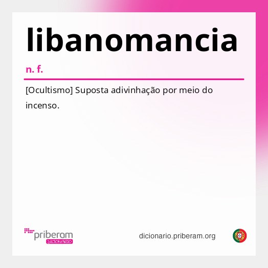 Significado de libanomancia