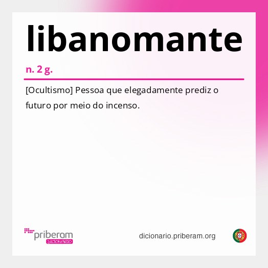 Significado de libanomante