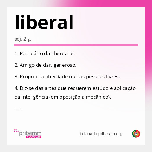 Significado de liberal
