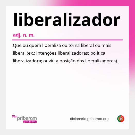 Significado de liberalizador