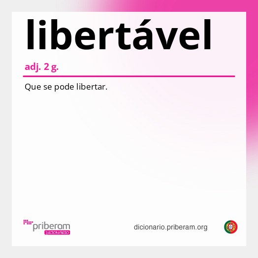 Significado de libertável