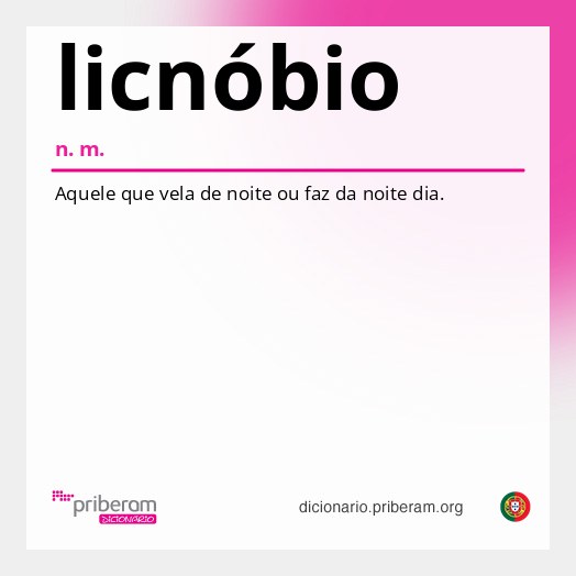 Significado de licnóbio