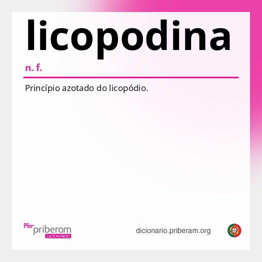 Significado de licopodina