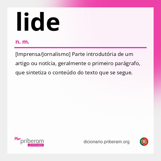 Significado de lide