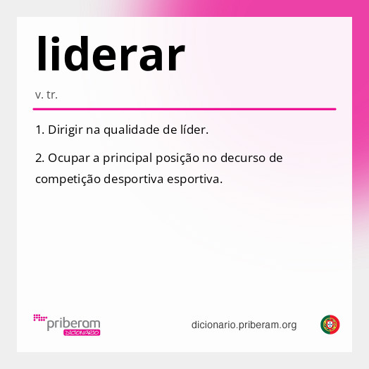 Significado de liderar