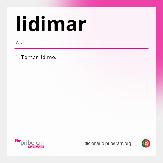 Significado de lidimar