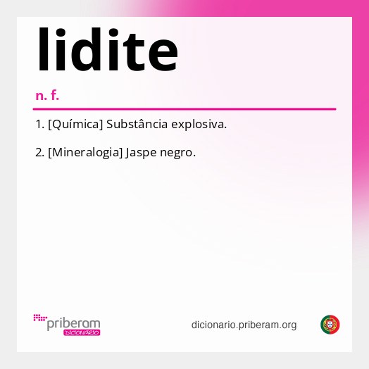 Significado de lidite