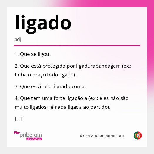 Significado de ligado
