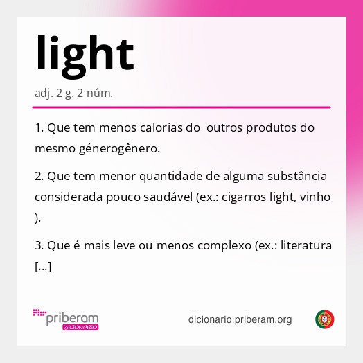Significado de light