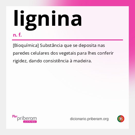 Significado de lignina