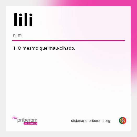 Significado de lili