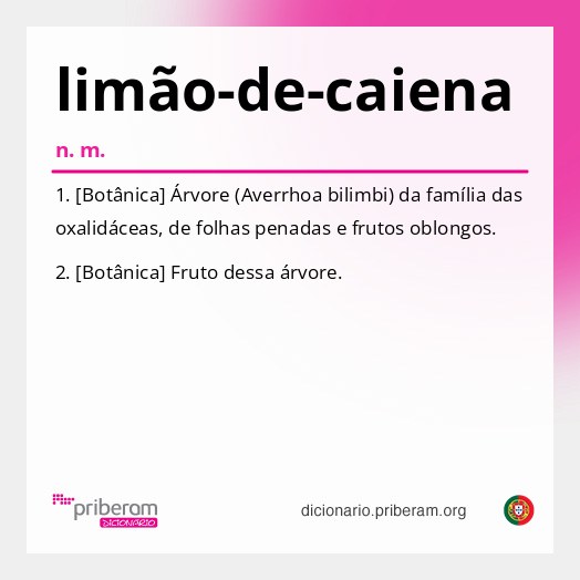 Significado de limão-de-caiena
