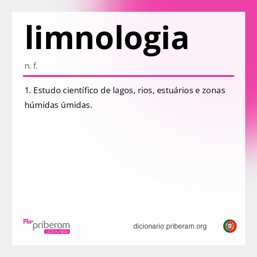 Significado de limnologia