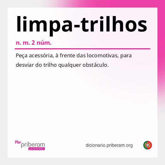 Significado de limpa-trilhos