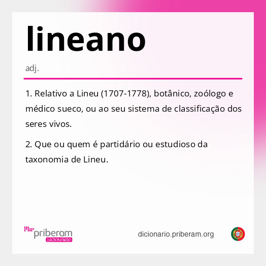 Significado de lineano