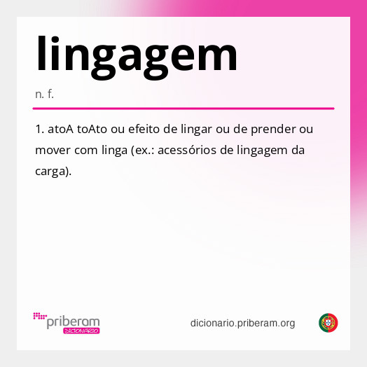 Significado de lingagem