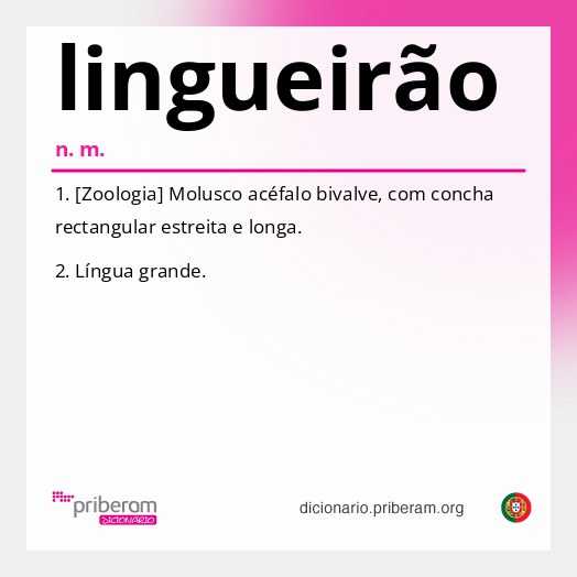 Significado de lingueirão