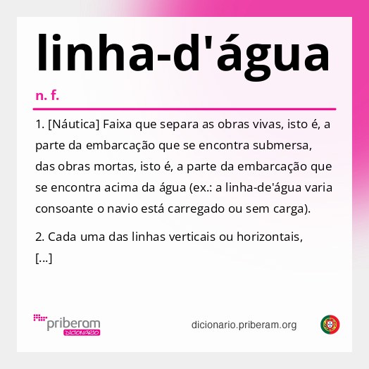 Significado de linha-d'água
