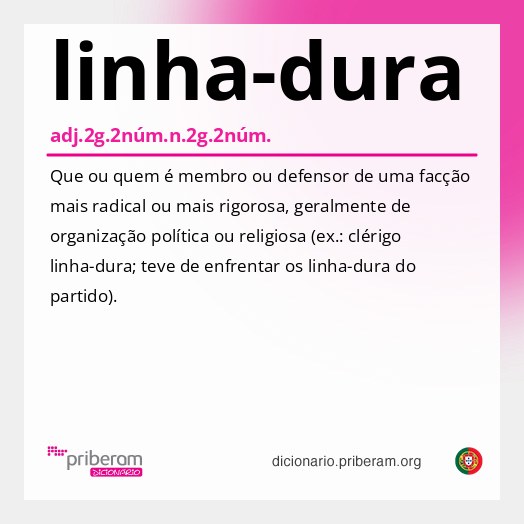 Significado de linha-dura