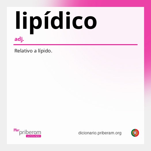 Significado de lipídico