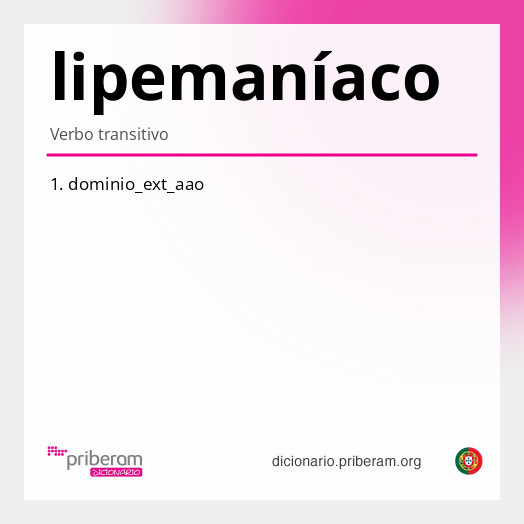 Significado de lipemaníaco