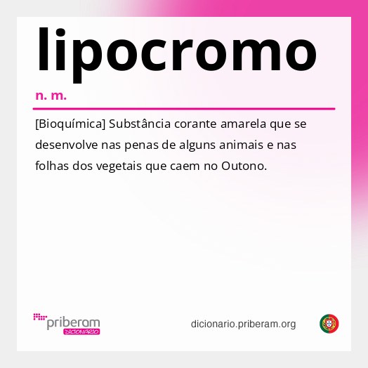 Significado de lipocromo