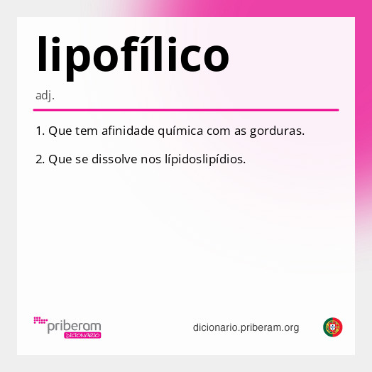 Significado de lipofílico