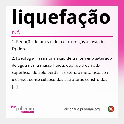 Significado de liquefação