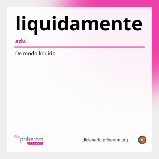 Significado de liquidamente
